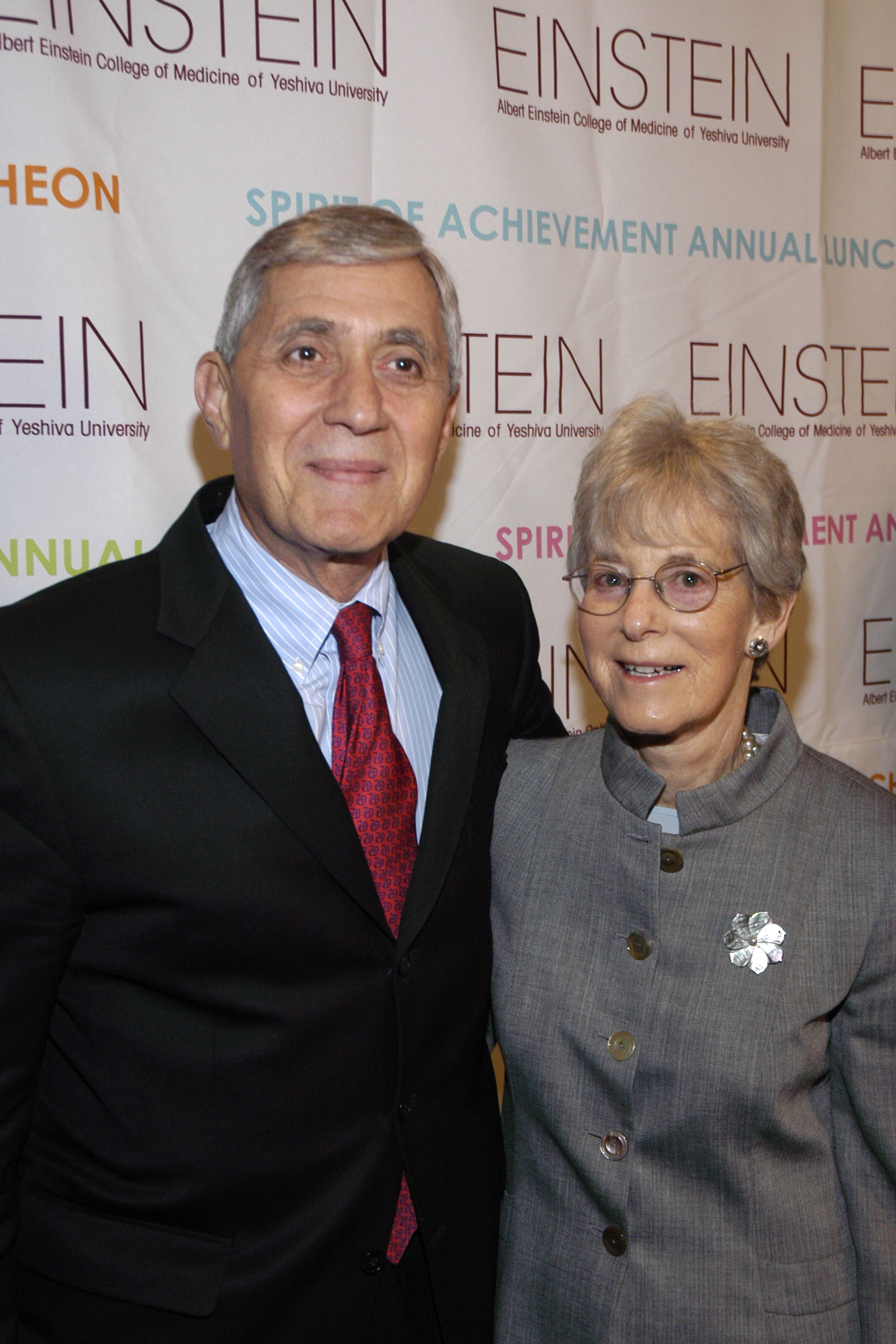 Dean Spiegel and Ruth Gottesman at the Spirit of Achievement Luncheon on May 5, 2008 in New York City | Source: Getty Images