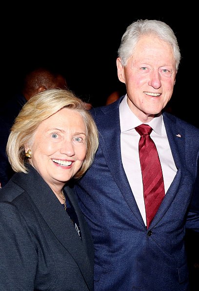 Hillary Clinton and Bill Clinton at The Lunt Fontanne Theatre on January 30, 2020 in New York City. | Photo: Getty Images