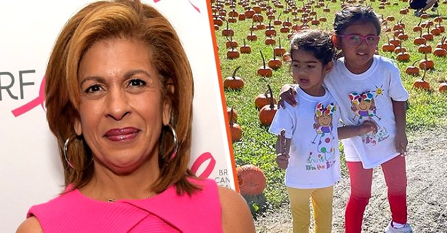 Hoda Kotb on the left and her daughters Hope and Haley on the right | Photo: Getty Images | Instagram.com/hodakotb