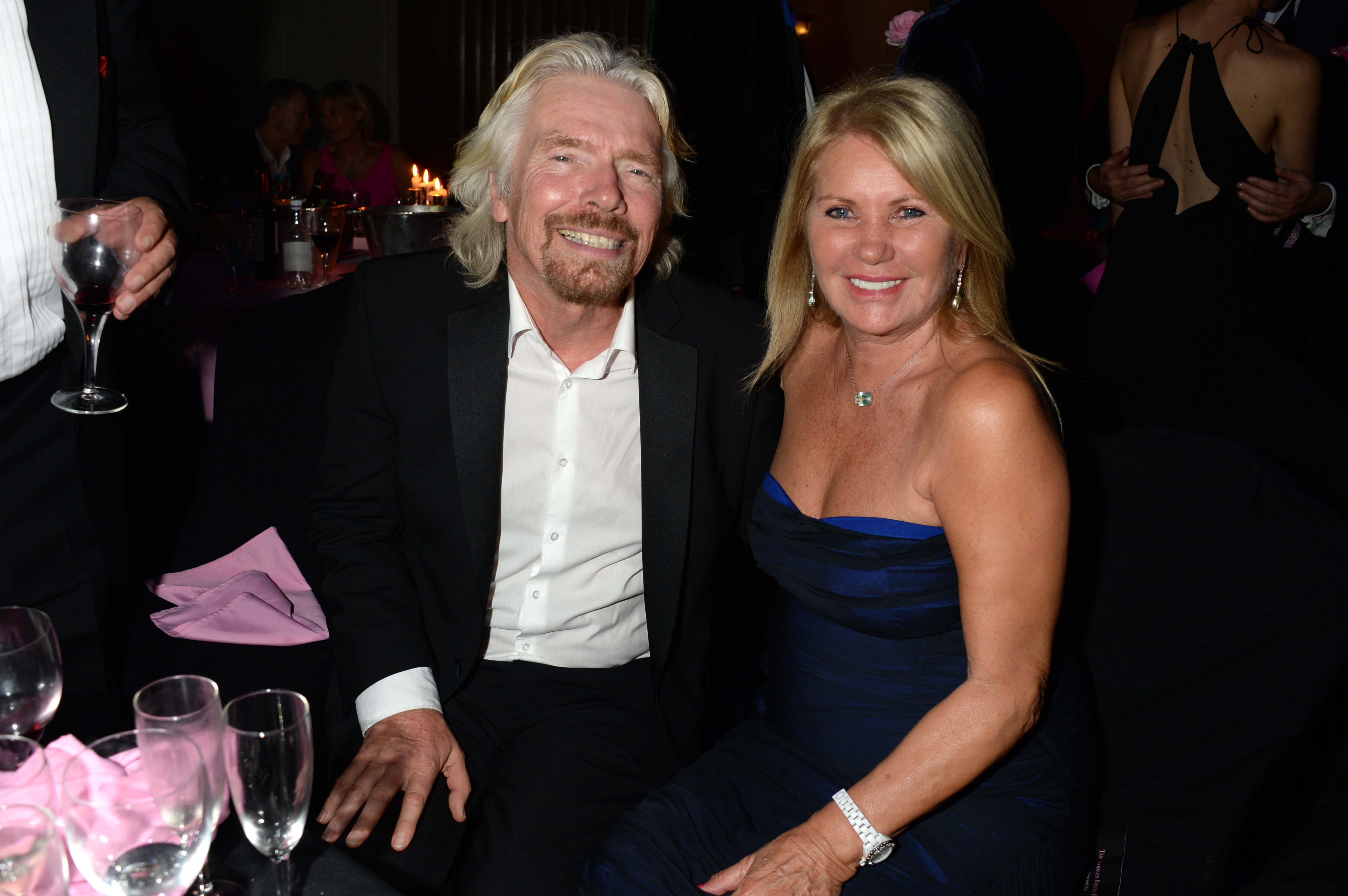 Joan Templeman and Richard Branson pose at the Boodles Boxing Ball on September 21, 2013 in London, England | Source: Getty Images