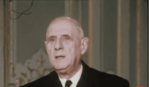 ALLOCUTION DU GENERAL DE GAULLE PRESIDENT DE LA REPUBLIQUE . | Photo : Youtube / Ina Politique