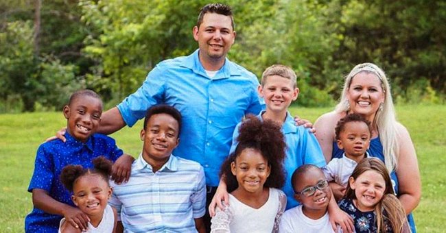 Gabrielle and Shannon Fessenden with their eight children Jordan, Jay, Myah, Jericho, Briella, Mason, Scott, and Giana. │Source: twitter.com/Nightline