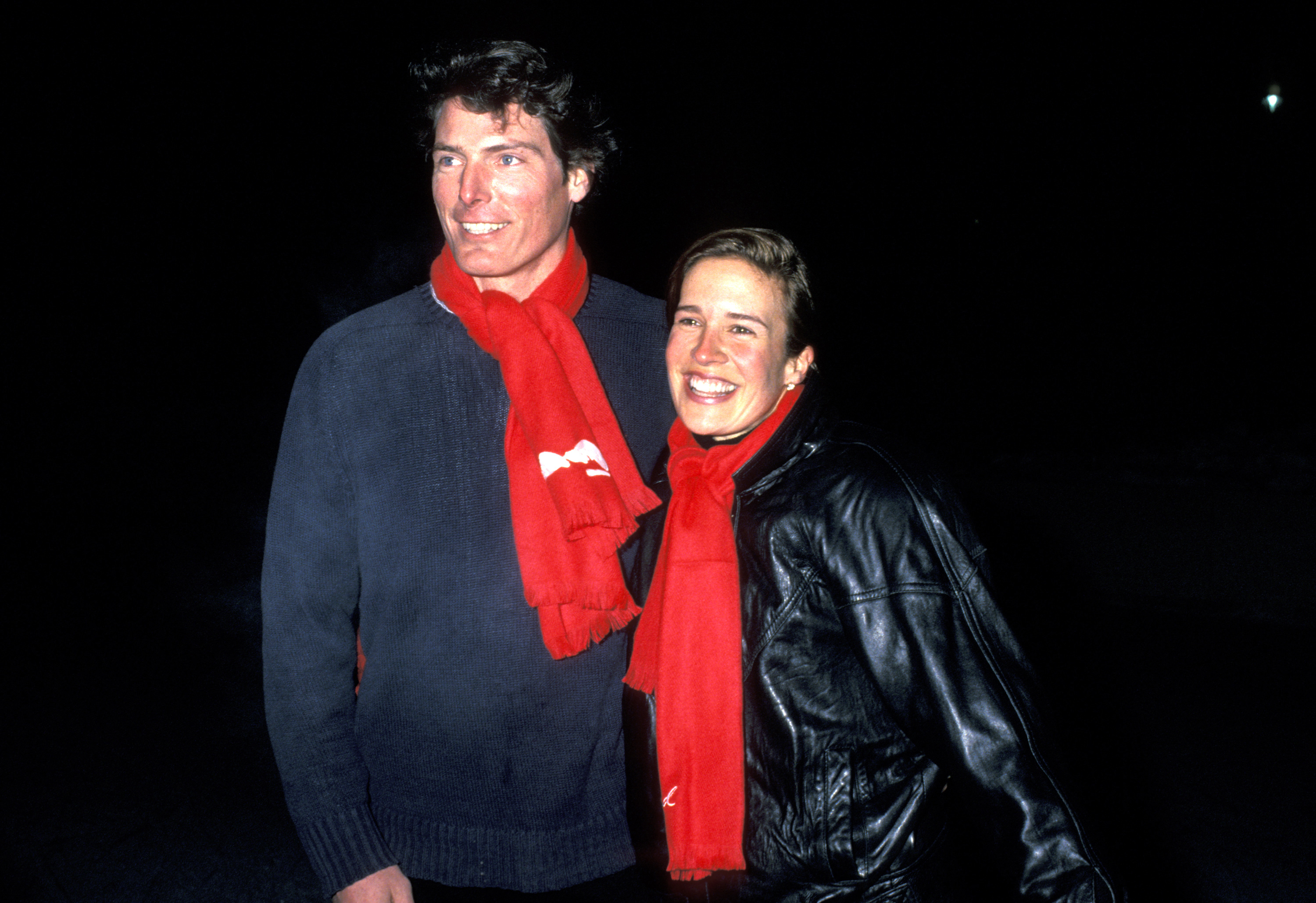 Christopher Reeve and Dana Reeve during 