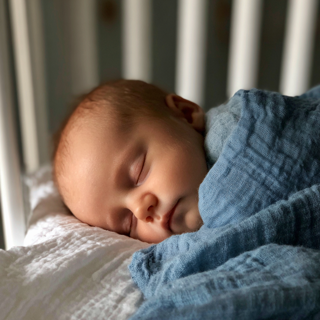 A sleeping baby boy | Source: Midjourney