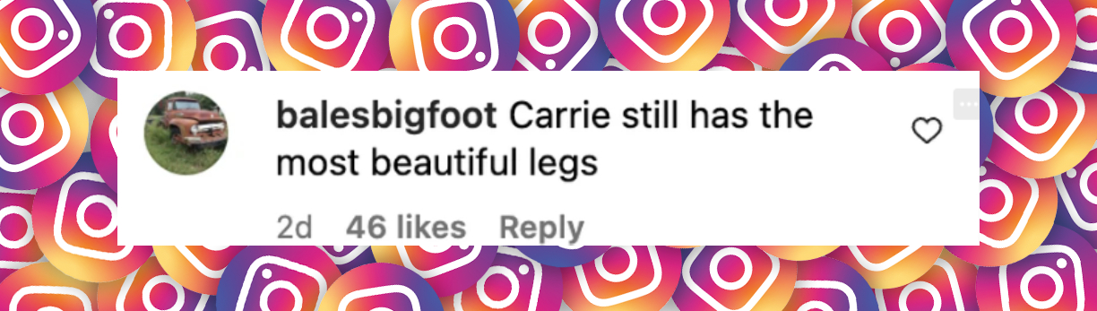 A fan comments on Carrie Underwood's appearance, dated March 6, 2025 | Source: Instagram/carrieunderwood