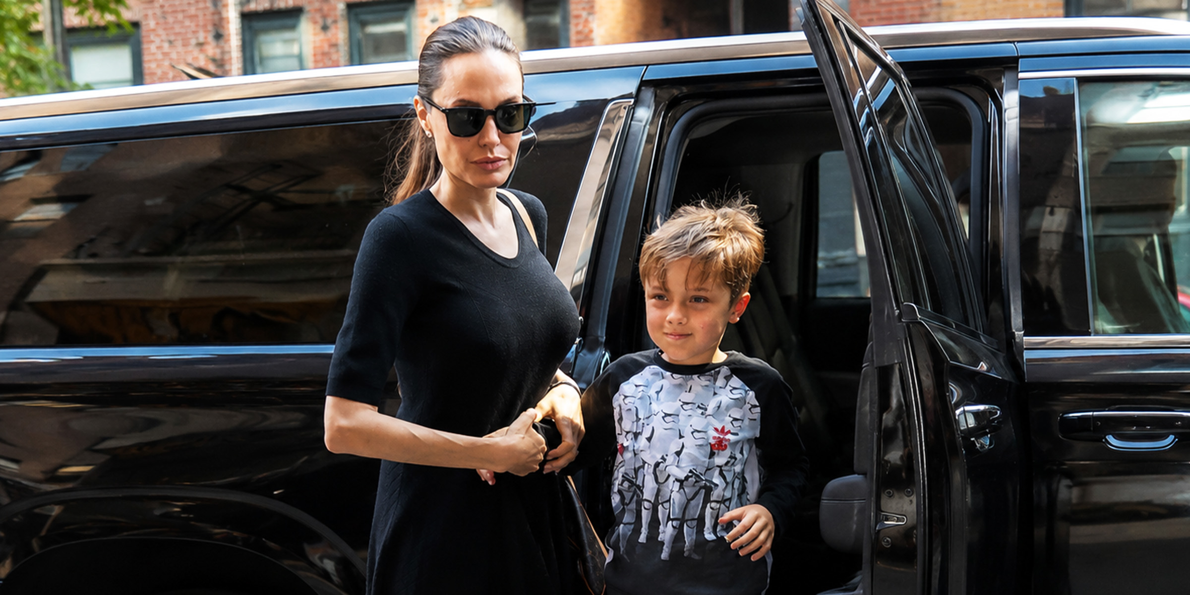Angelina Jolie and Knox Jolie-Pitt | Source: Getty Images