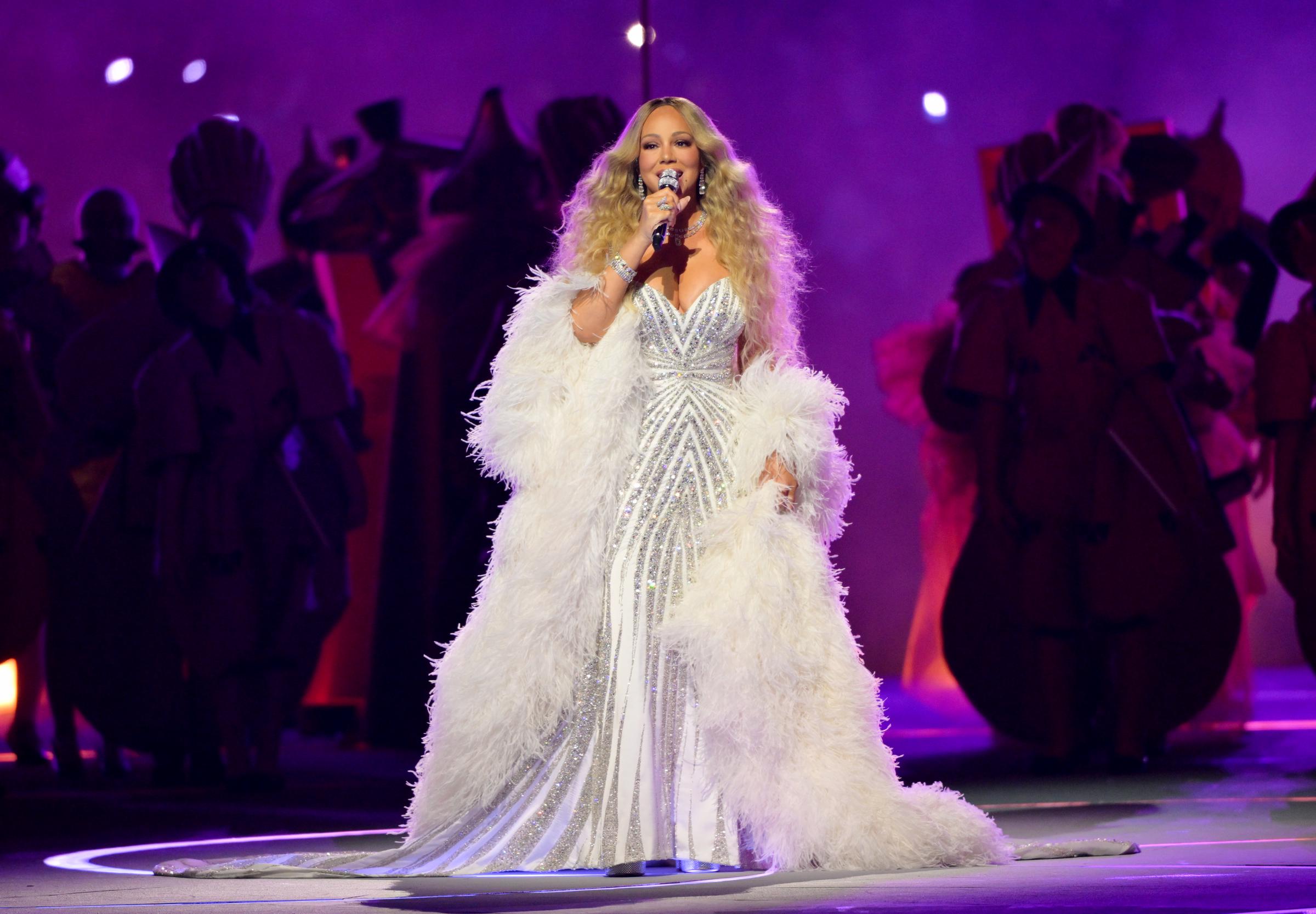 Mariah Carey performs during the Winter Olympics opening ceremony at San Siro on February 6, 2026, in Milan, Italy | Source: Getty Images