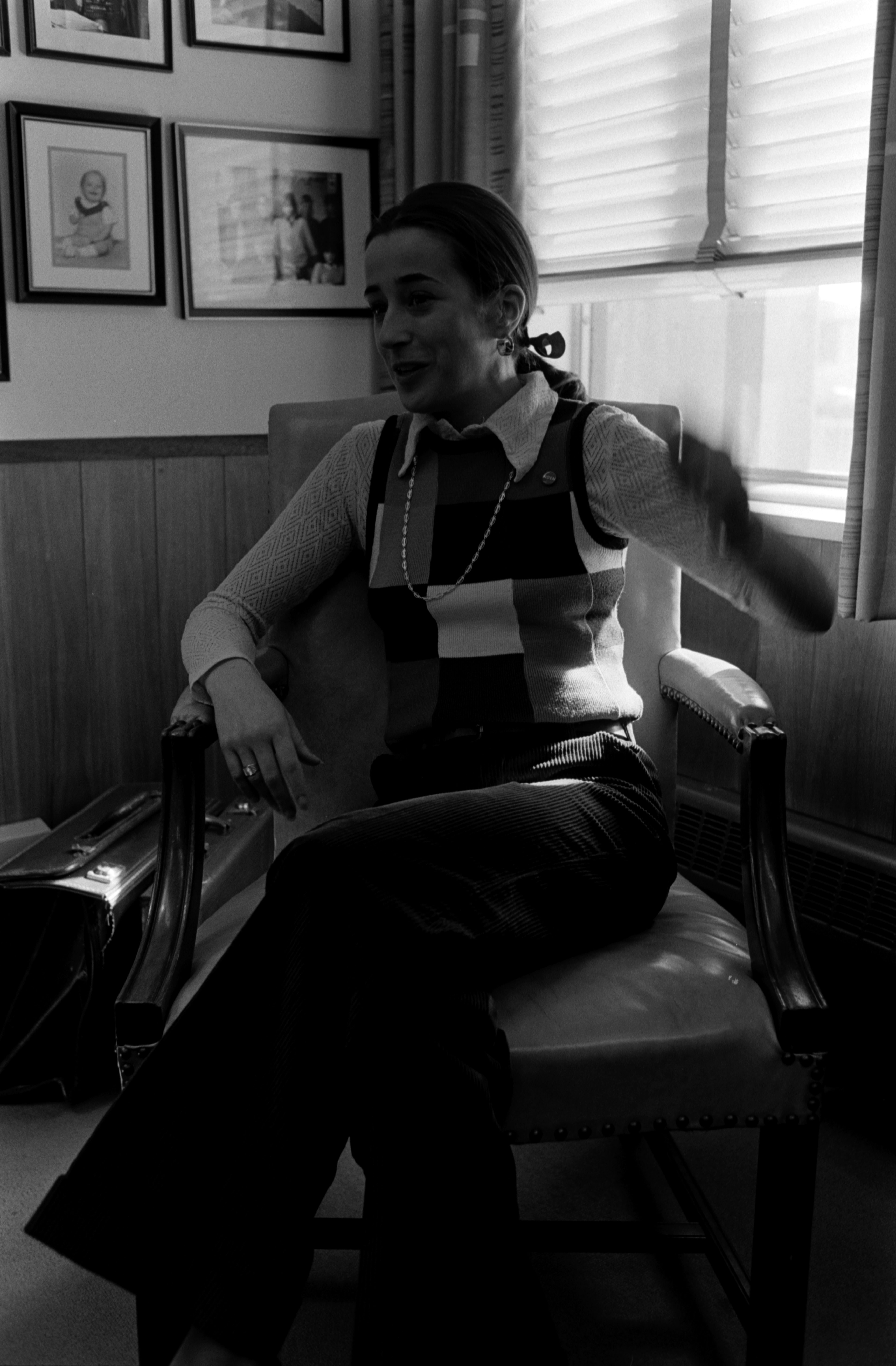 Valerie Biden Owens poses for portraits while discussing Joe Biden's senate campaign success on November 10, 1972, in Washington, D.C. | Source: Getty Images