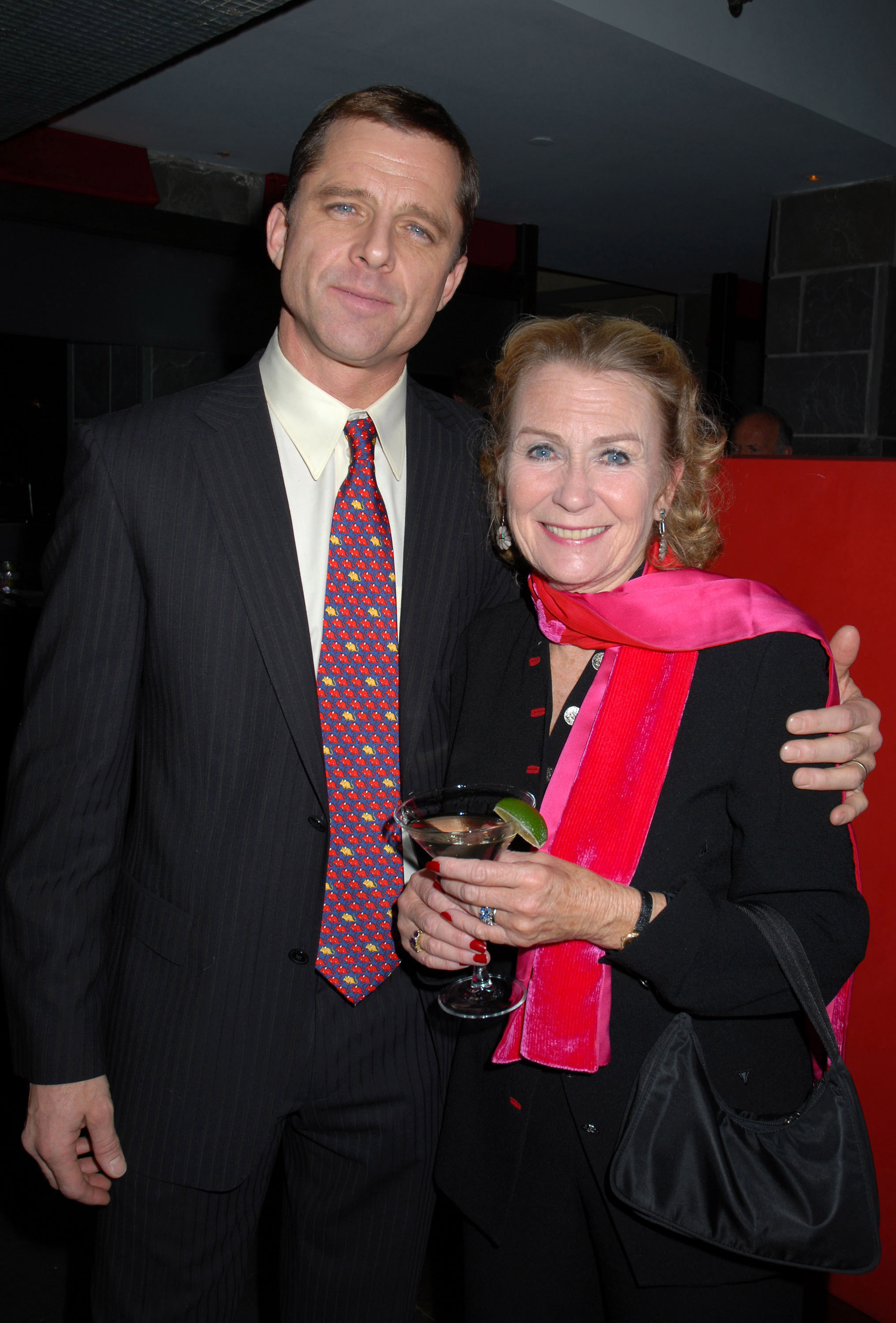 Maxwell Caulfield and the actress during the "Tryst" New York City Opening Night Party with Maxwell Caulfield and Amelia Campbell on April 6, 2006, in New York City. | Source: Getty Images