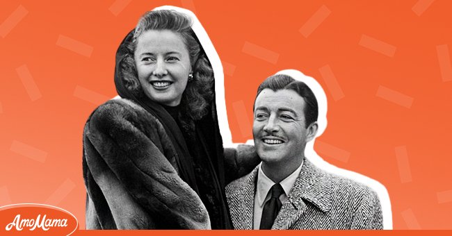 Barbara Stanwyck and Robert Taylor on board a ship on February 13, 1947 | Photo: Getty Images