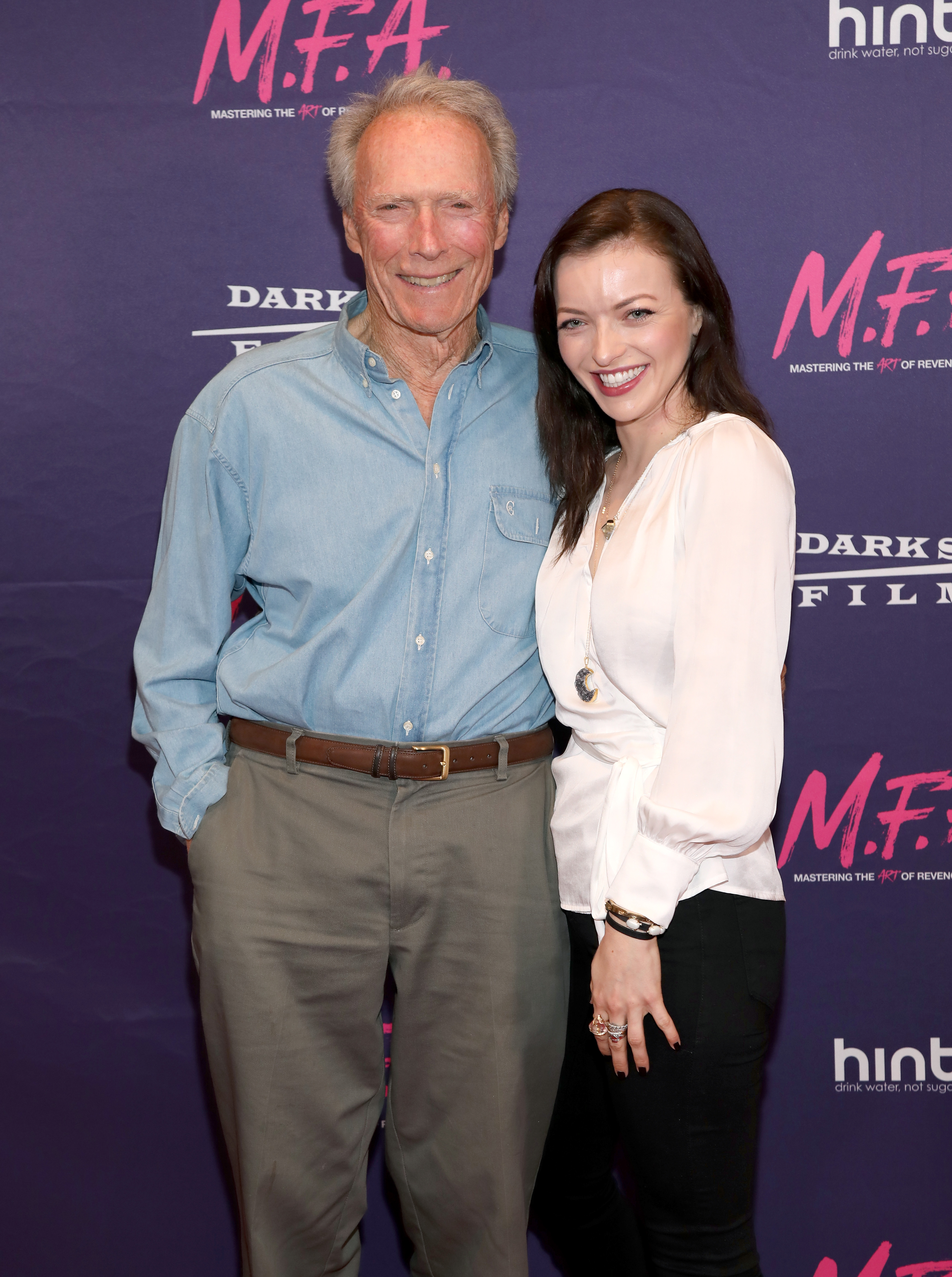 Clint and Francesca Eastwood at Dark Sky Films' premiere of "M.F.A." in 2017. | Source: Getty Images