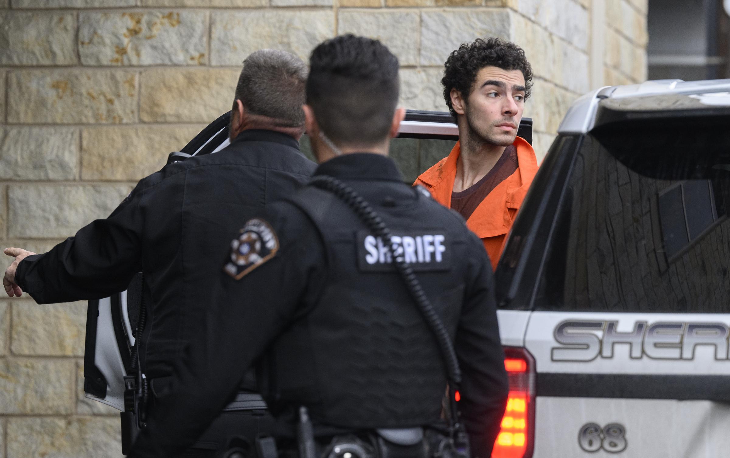 Luigi Mangione seen outside the courthouse on December 10, 2024, in Huntingdon, Pennsylvania. | Source: Getty Images