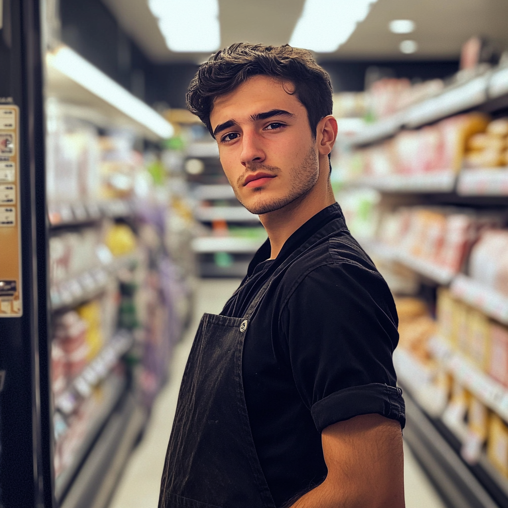 A stock boy in a store | Source: Midjourney