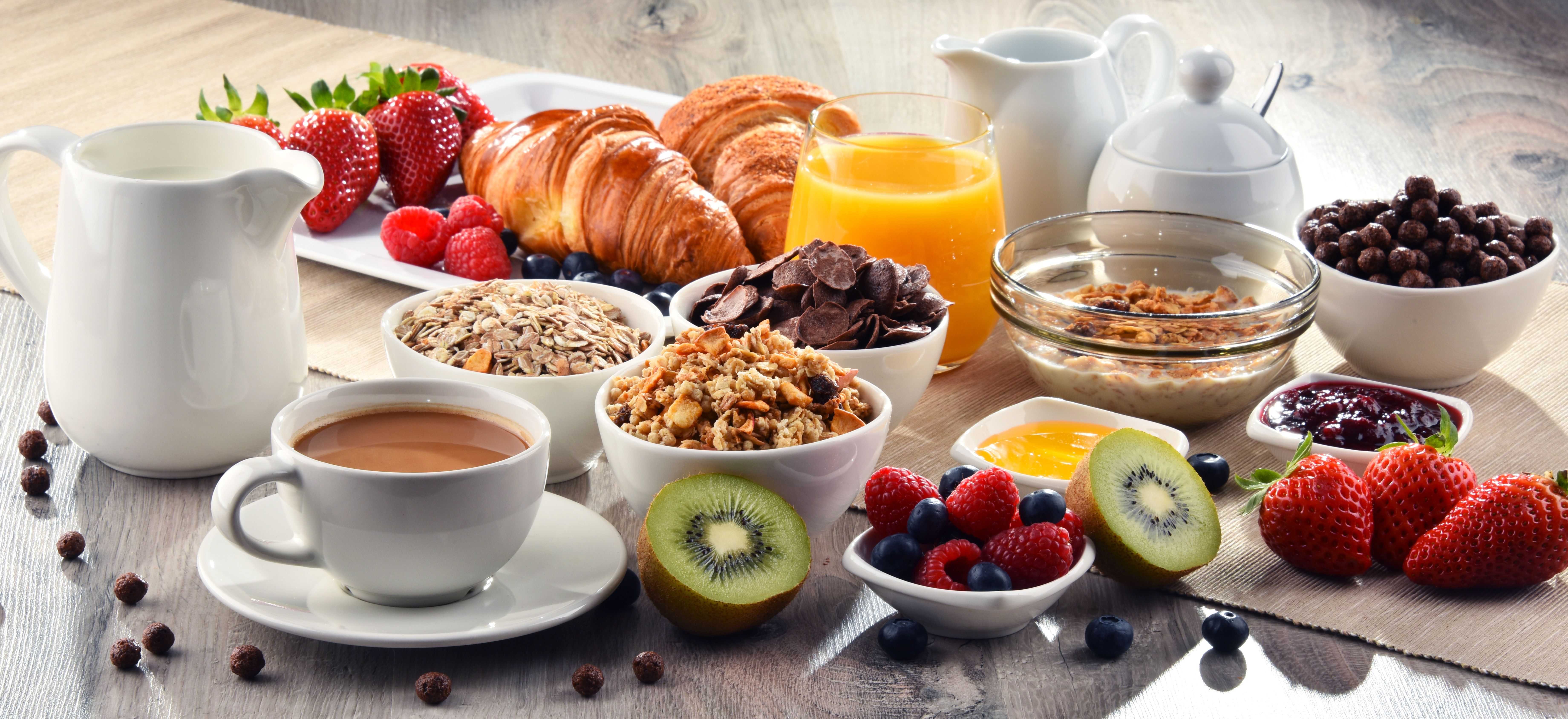 Continental breakfast setup | Source: Shutterstock