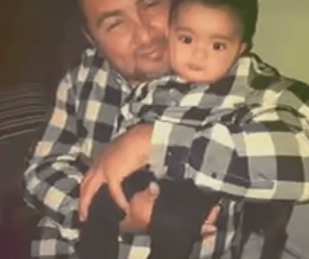 Jimmy Chavarria and his son Zion. | Source: youtube.com/FOX 11 Los Angeles