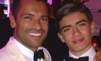 Mark and Michael Consuelos posing for a picture, posted on June 2, 2024 | Source: Instagram/kellyripa and instasuelos