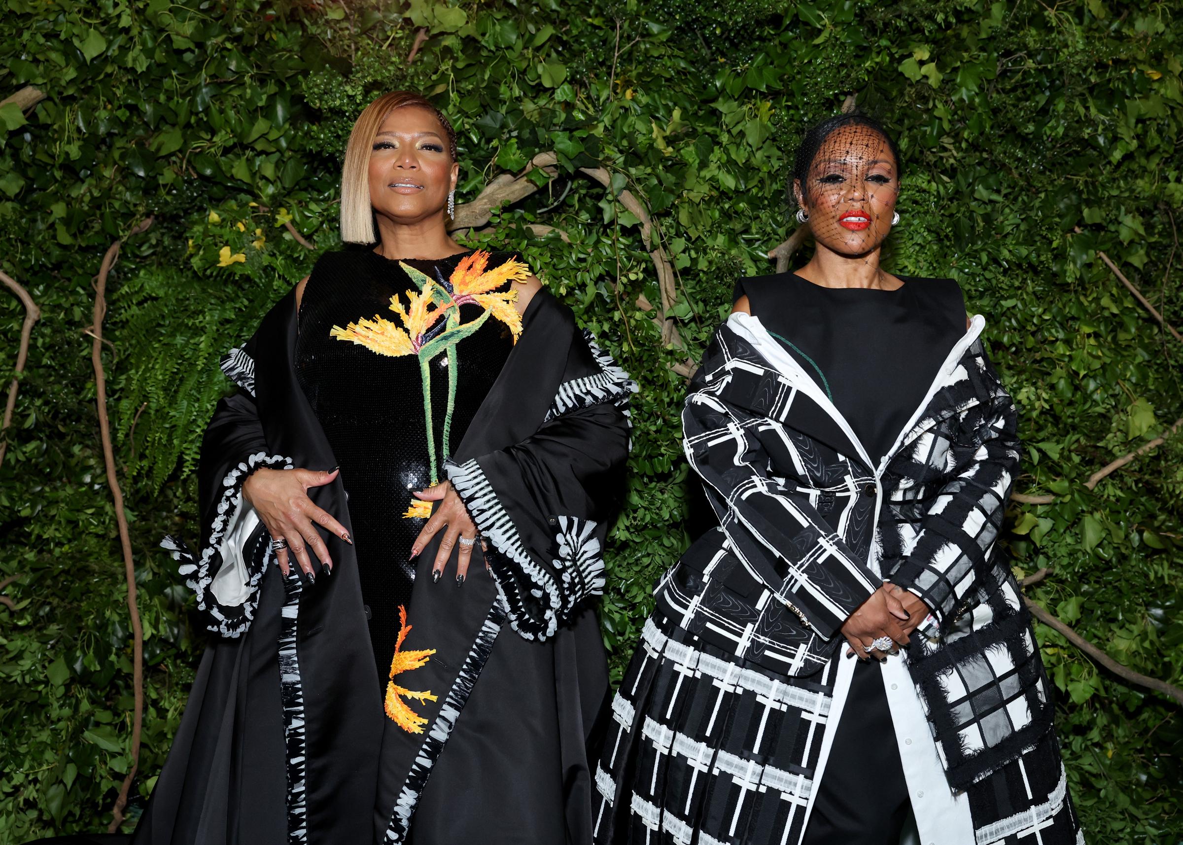Queen Latifah and Eboni Nichols attend the Met Gala in New York City on May 6, 2024. | Source: Getty Images