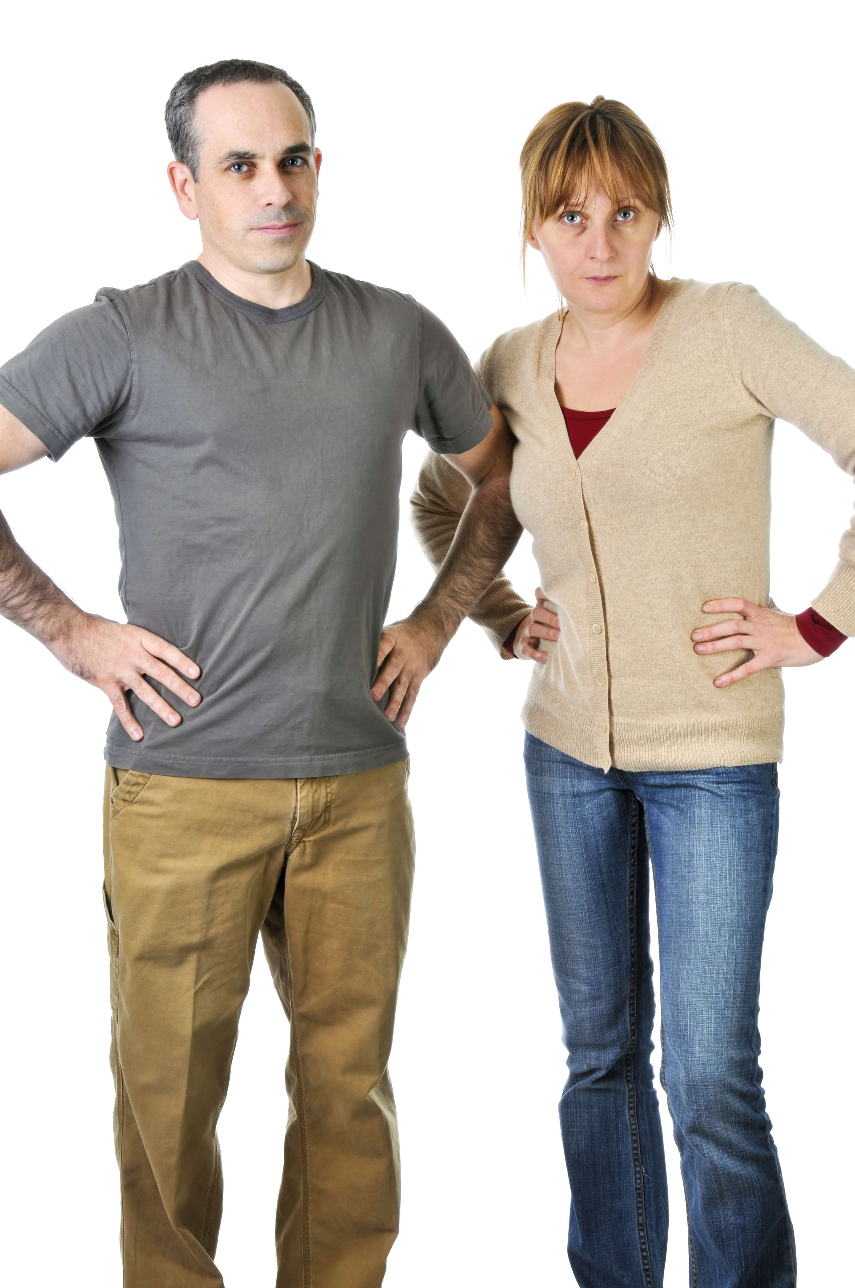 A man and a woman expressing contempt | Source: Shutterstock