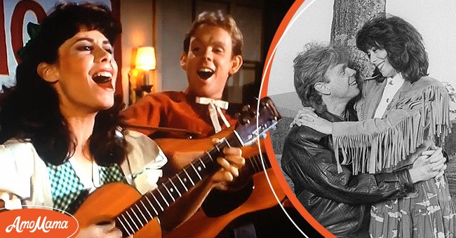 A picture of "The Waltons'' star Jon Walmsley and his onscreen and offscreen wife, Lisa Harrison  | Photo:  Youtube.com/Cheyenne Burns  