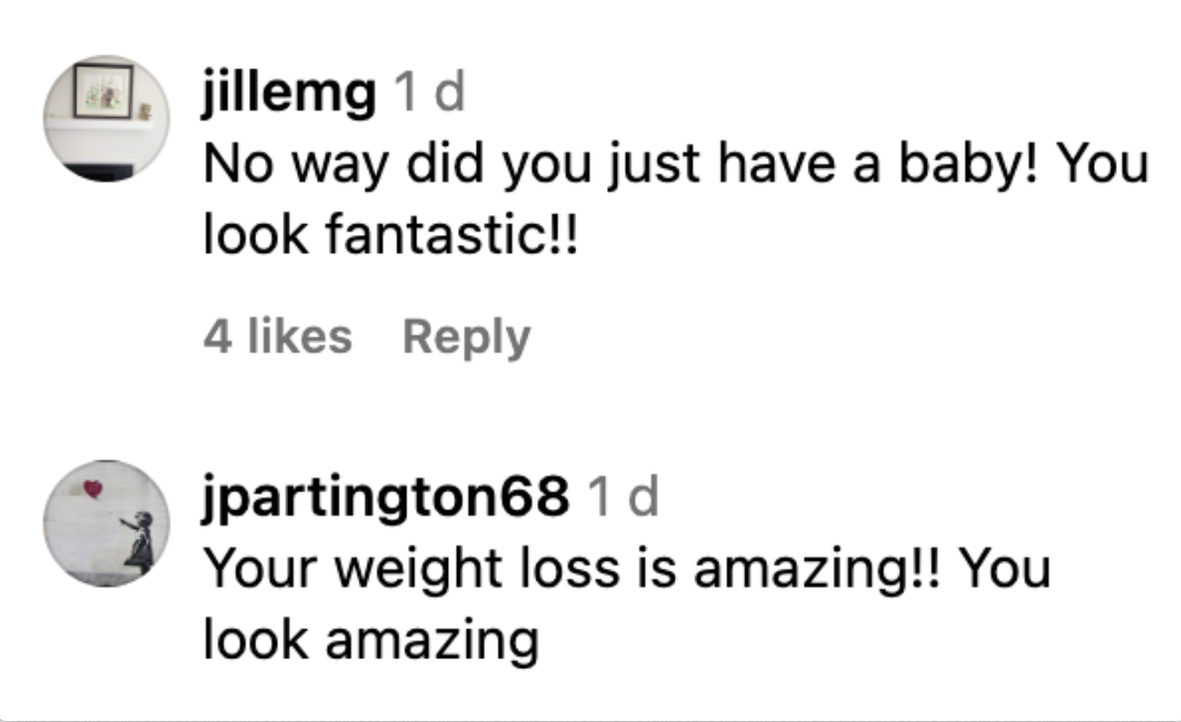 Screenshot of comments on Kelly Osbourne's Instagram post. | Source: Instagram/KellyOsbourne