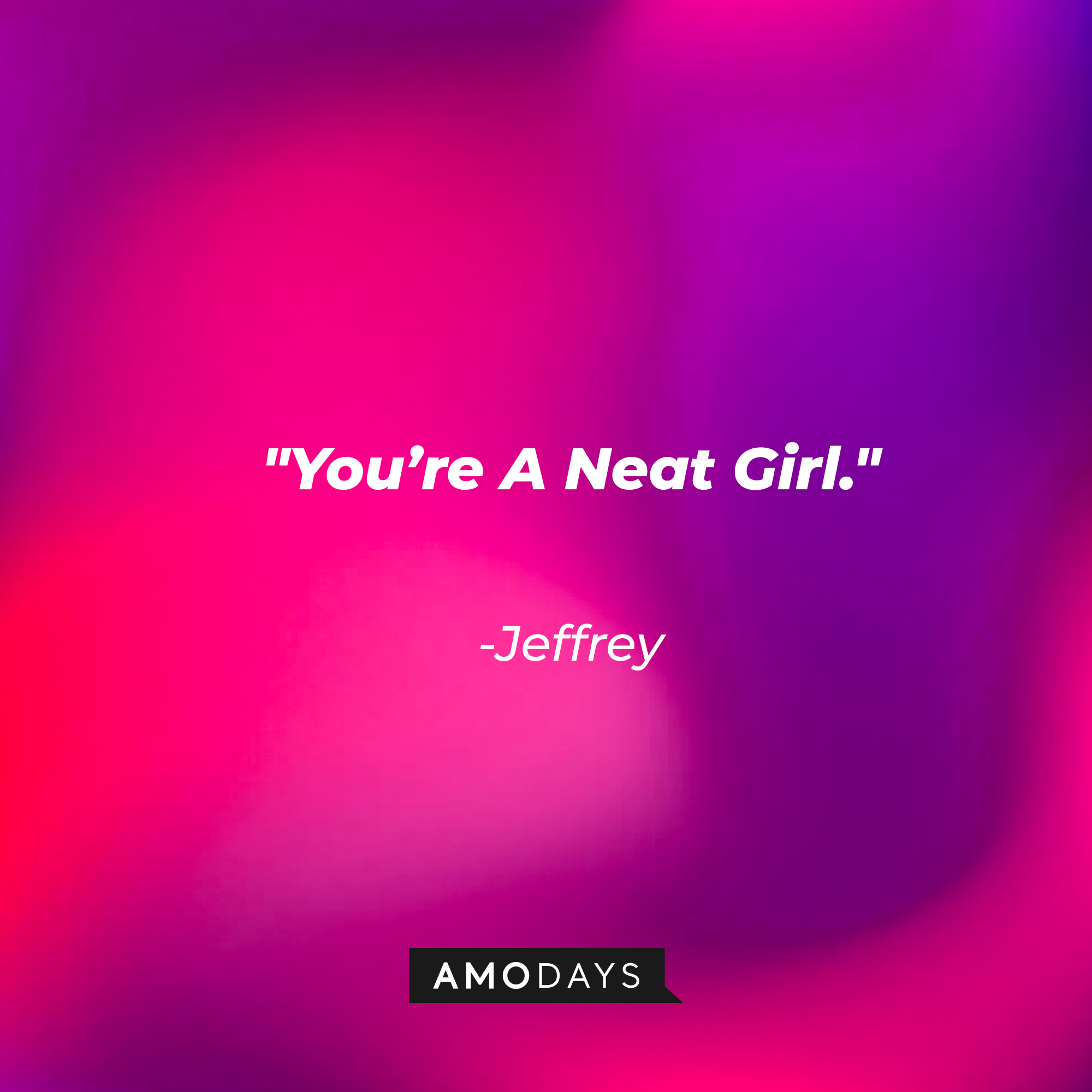 Jeffrey with his quote: "You're A Neat Girl."  | Source: facebook.com/BlueVelvetMovie