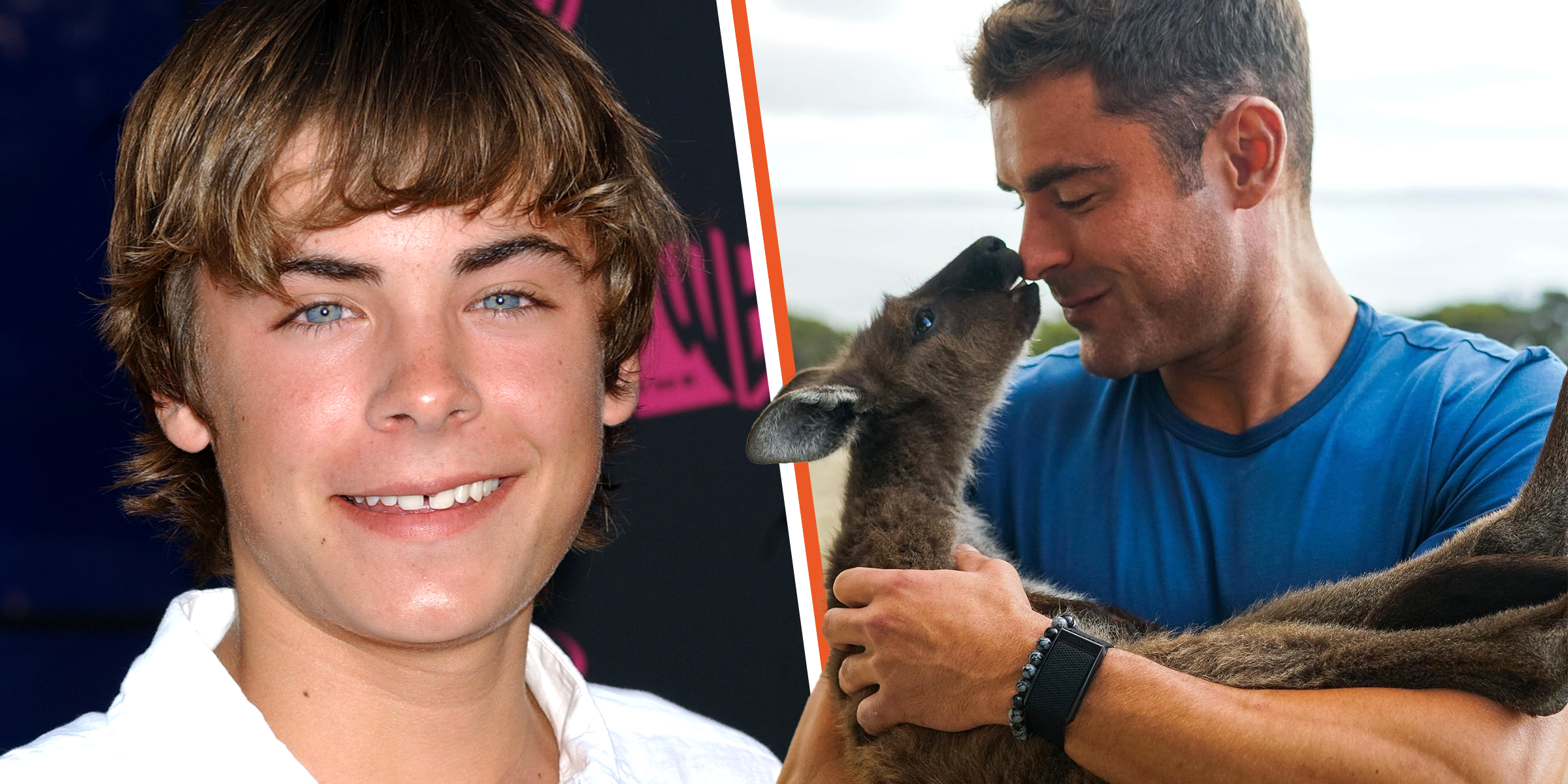 Zac Efron then and now | Sources: Getty Images | instagram.com/zacefron