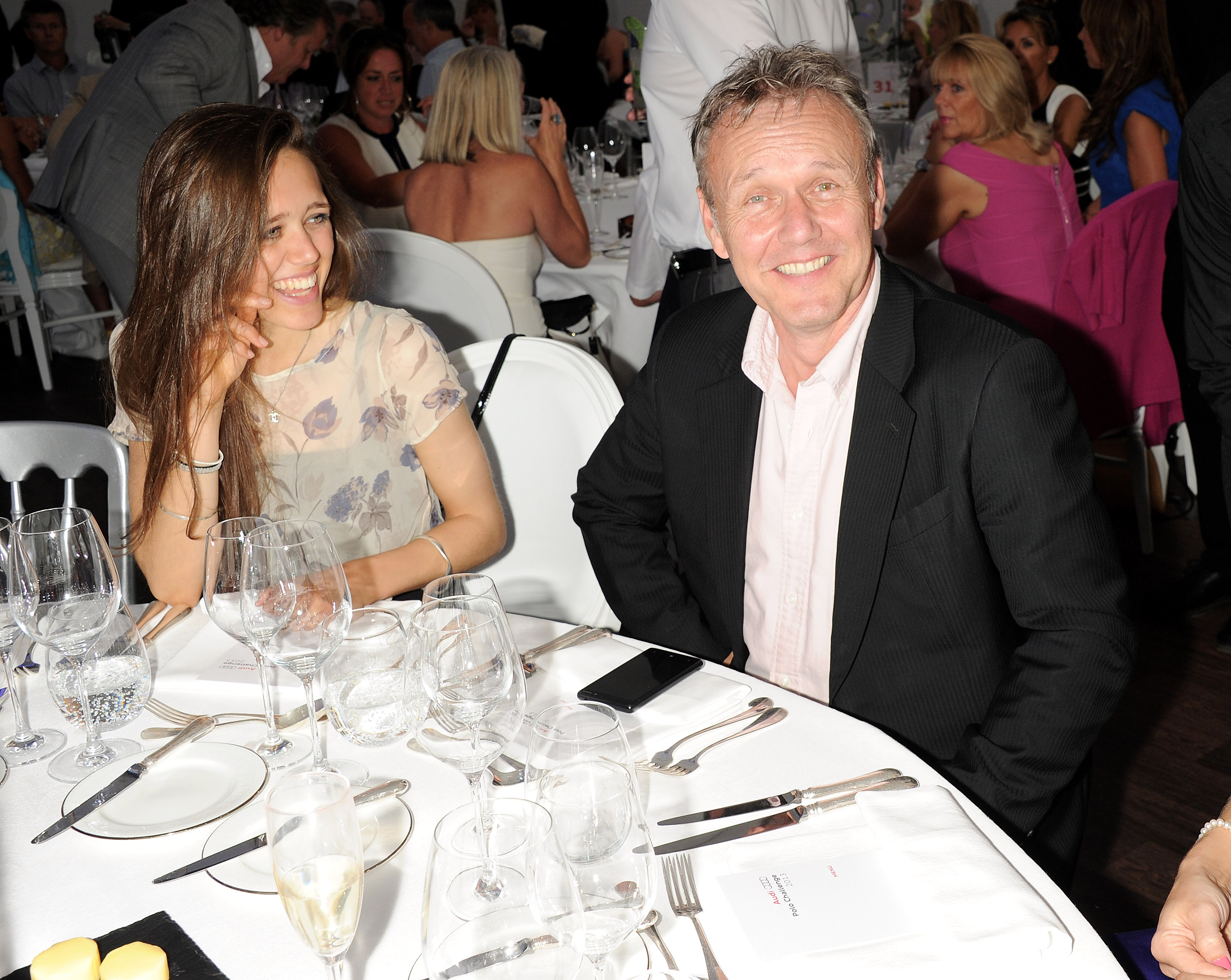 Daisy Head and Anthony Head at Coworth Park Polo Club on August 4, 2013, in Ascot, England. | Source: Getty Images