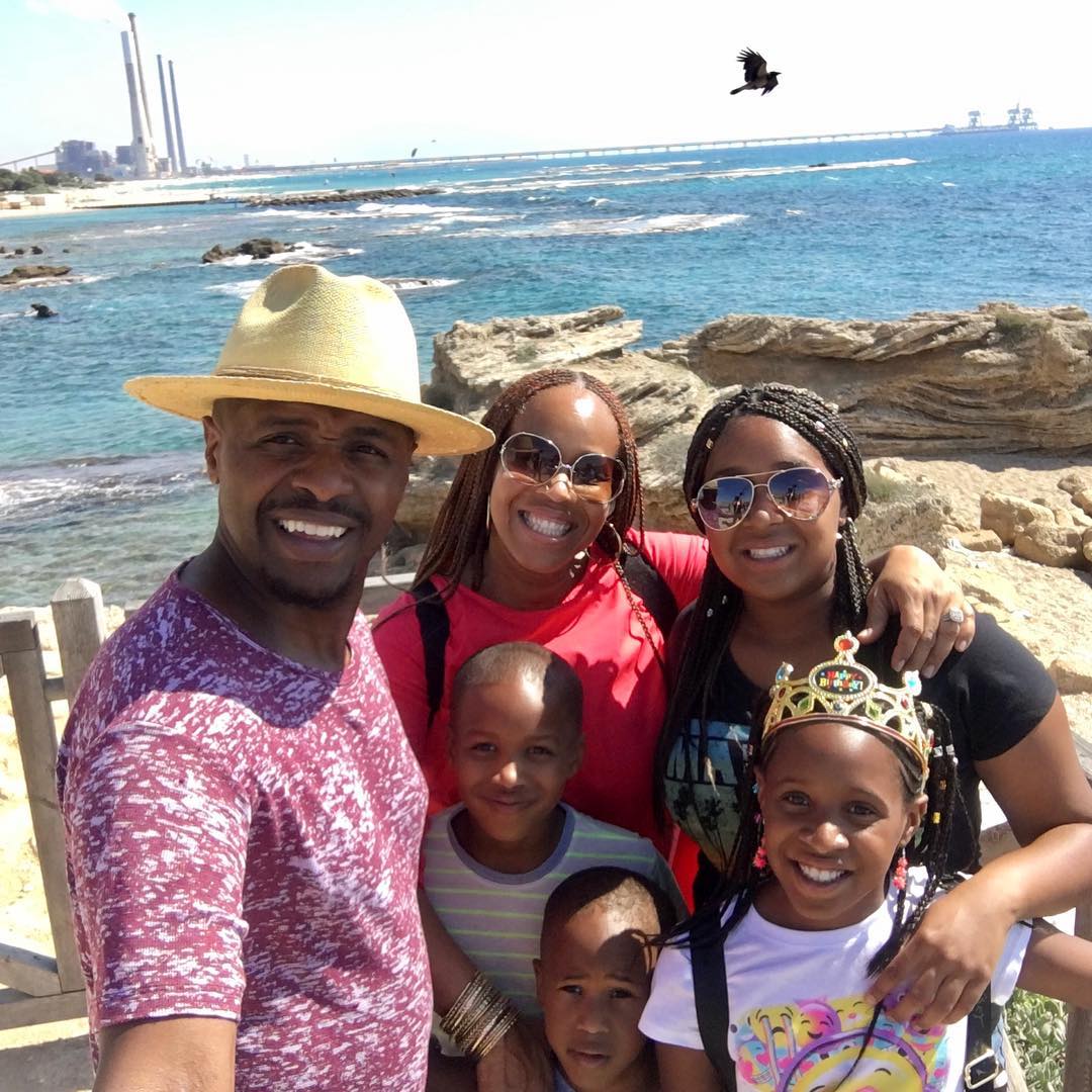 Tina and Teddy Campbell pictured with their children, dated June 18, 2018 | Source: Instagram/teddyandtina