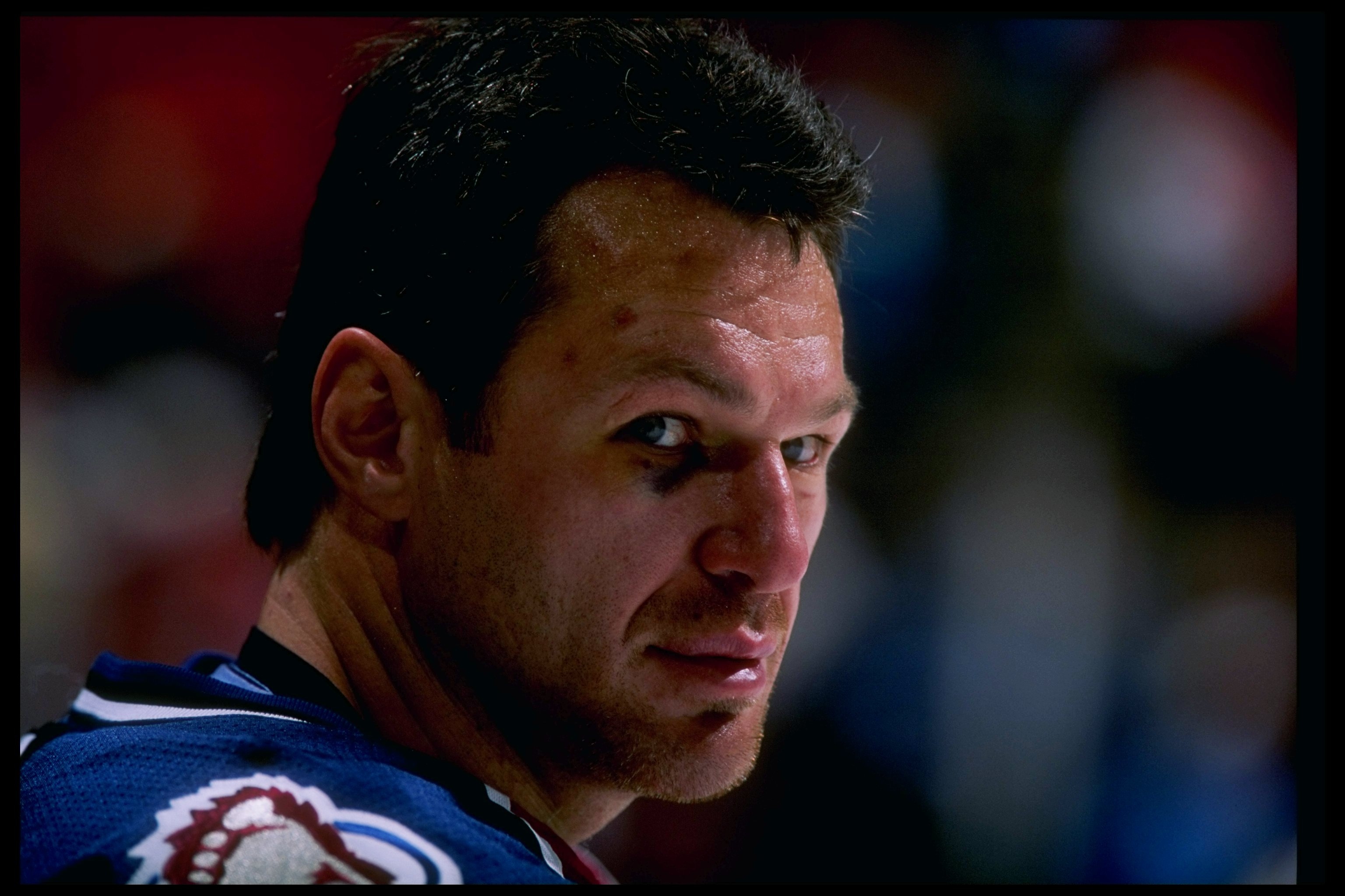 Claude Lemieux stands on the ice during a game against the New Jersey Devils on November 14, 1997 | Source: Getty Images