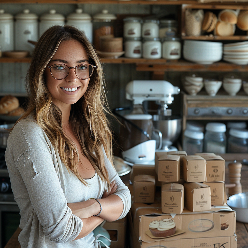 Elaine gifts Jenna baking equipment | Source: Midjourney