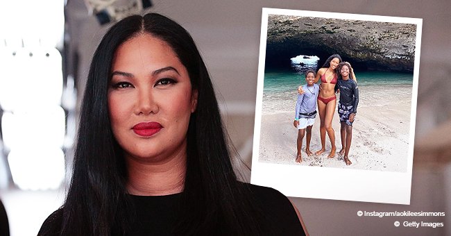 Kimora Lee Simmons' Daughter Aoki Poses in Bikini with Tall Brothers and  Fans Are in Awe