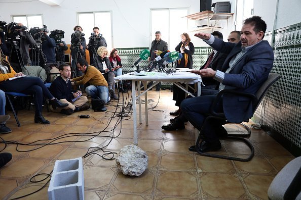 Abogados de David Serrano dan conferencia de prensa. Fuente: Getty Images/Global Images Ukraine Abogados de David Serrano dan conferencia de prensa. Fuente: Getty Images/Global Images Ukraine