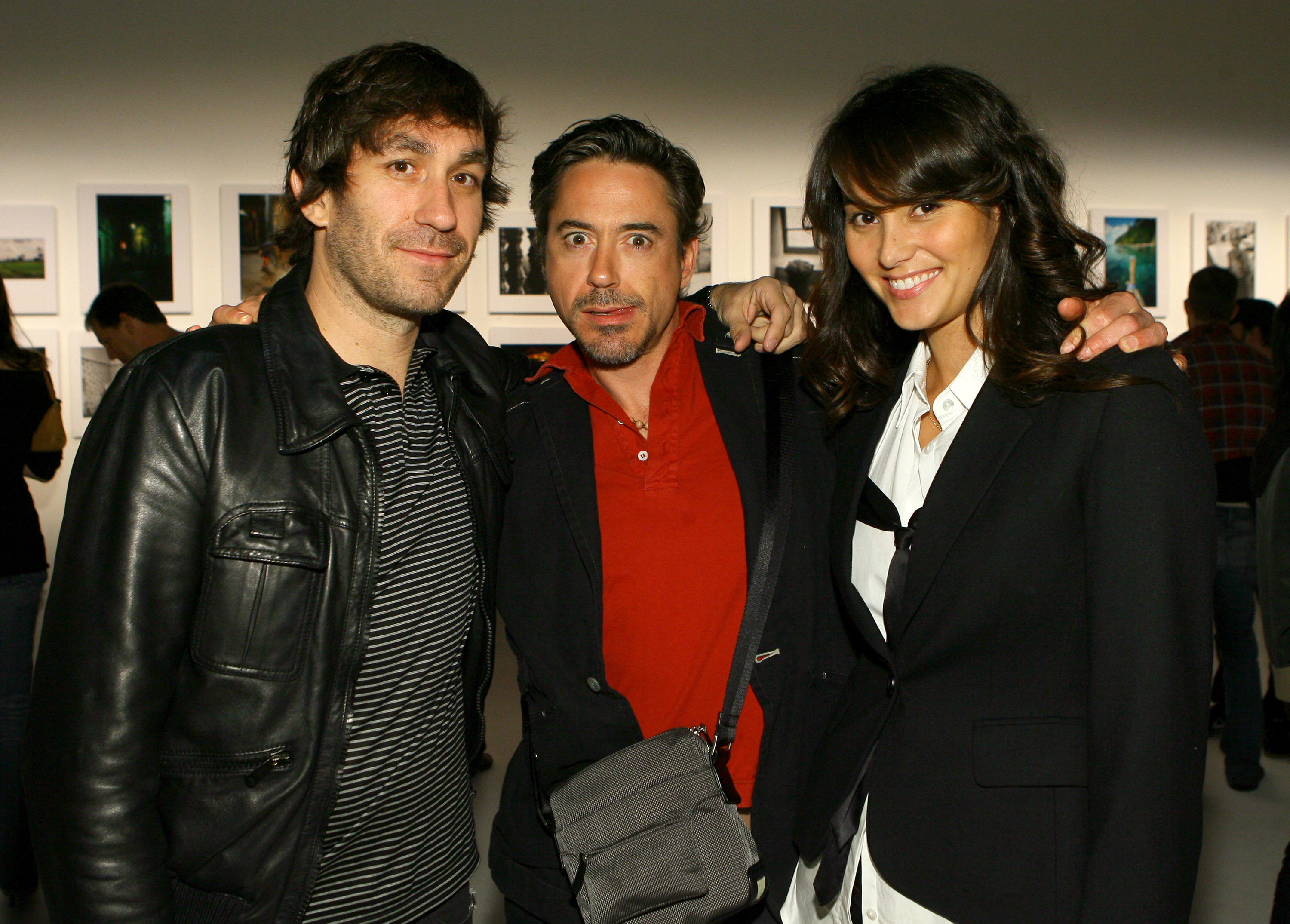 Emma Heming, Brent Bolthouse, Robert Downey Jr. at at Quixote Studios in Los Angeles on February 22, 2007 | Source: Getty Images