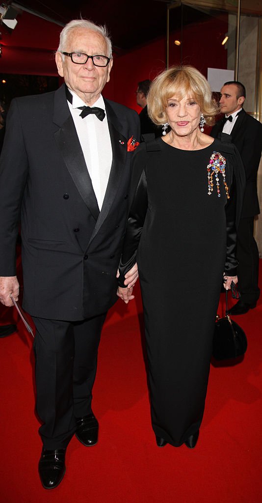Jeanne Moreau et Pierre Cardin | source : Getty Images