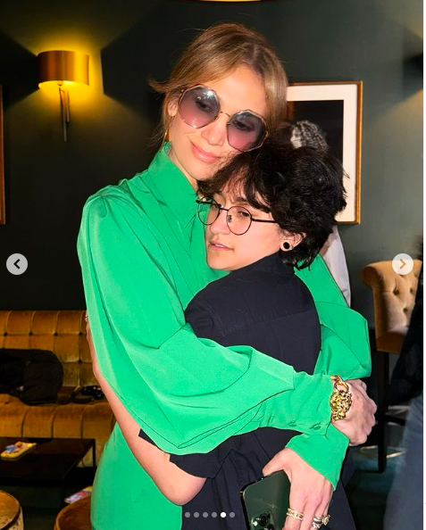 Jennifer Lopez and Emme Muñiz sharing a tender embrace posted on March 25, 2024 | Source: Instagram/jlo