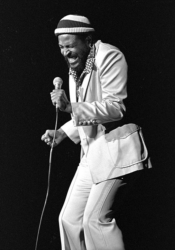 Marvin at The Shrine Auditorium Los Angeles, CA - December,1974 | Source: Getty Images
