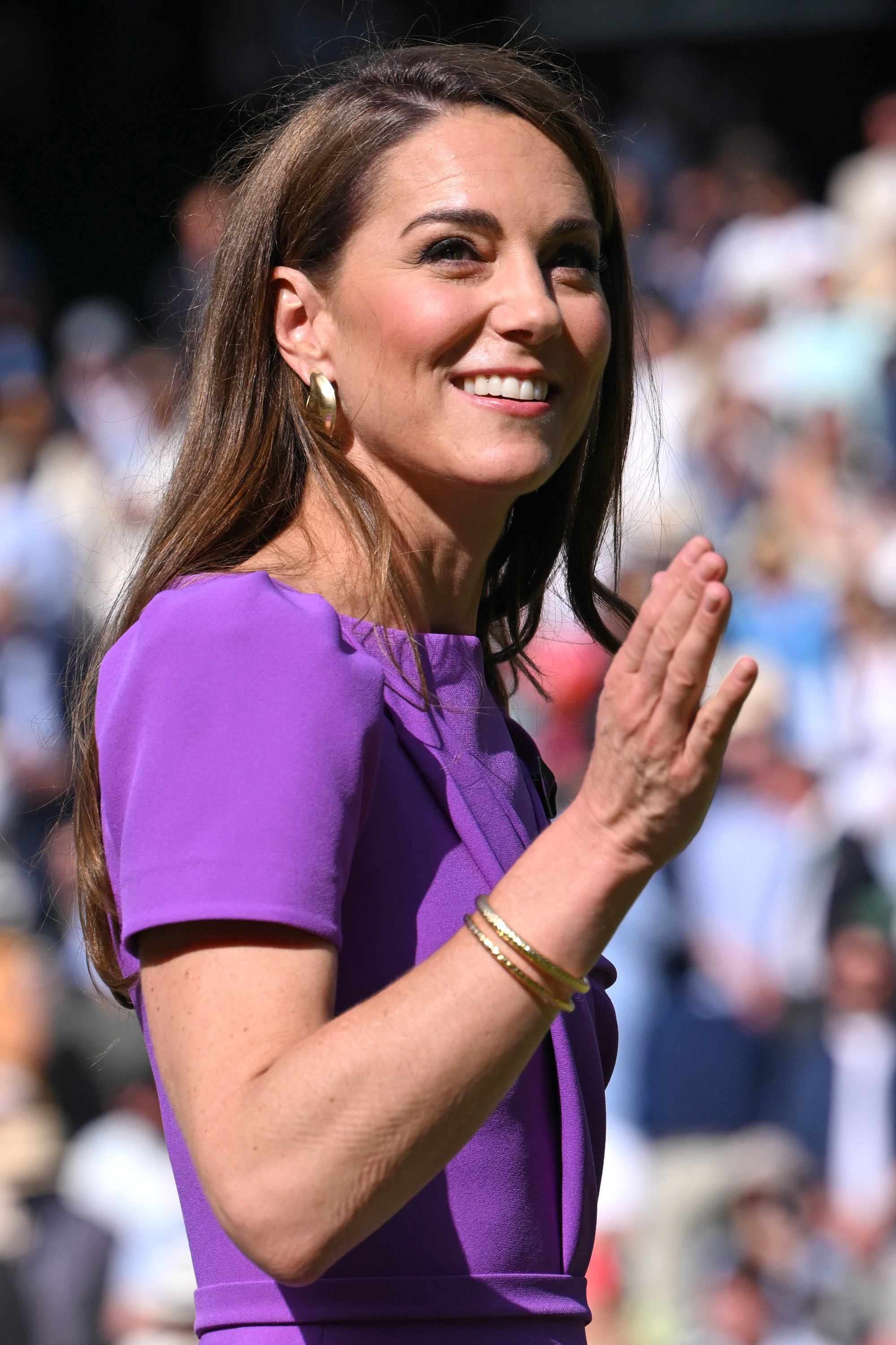 Kate Middleton at the All England Lawn Tennis and Croquet Club on July 14, 2024, in London, England. | Source: Getty Images