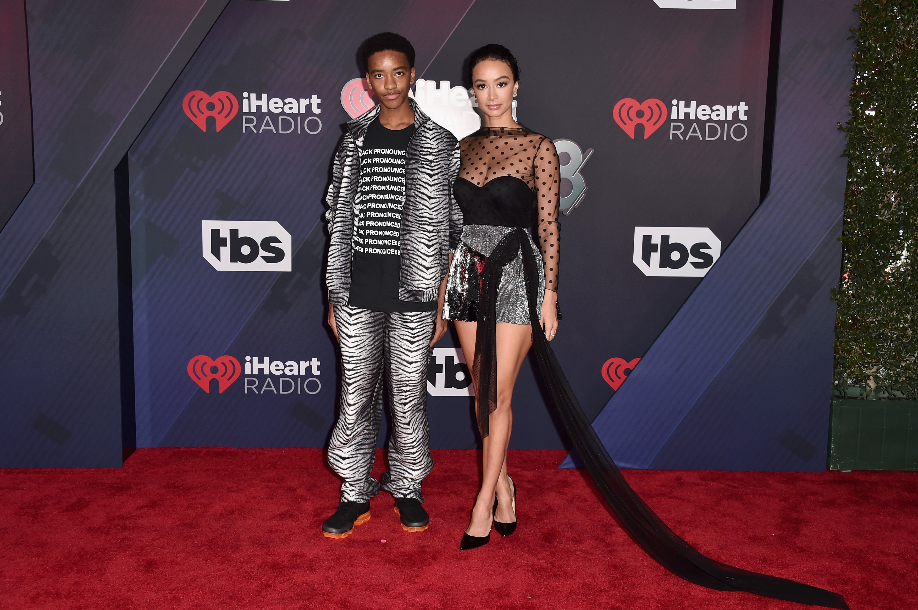 Kniko Howard and Draya Michele arrive at the 2018 iHeartRadio Music Awards at The Forum on March 11, 2018, in Inglewood, California. | Source: Getty Images
