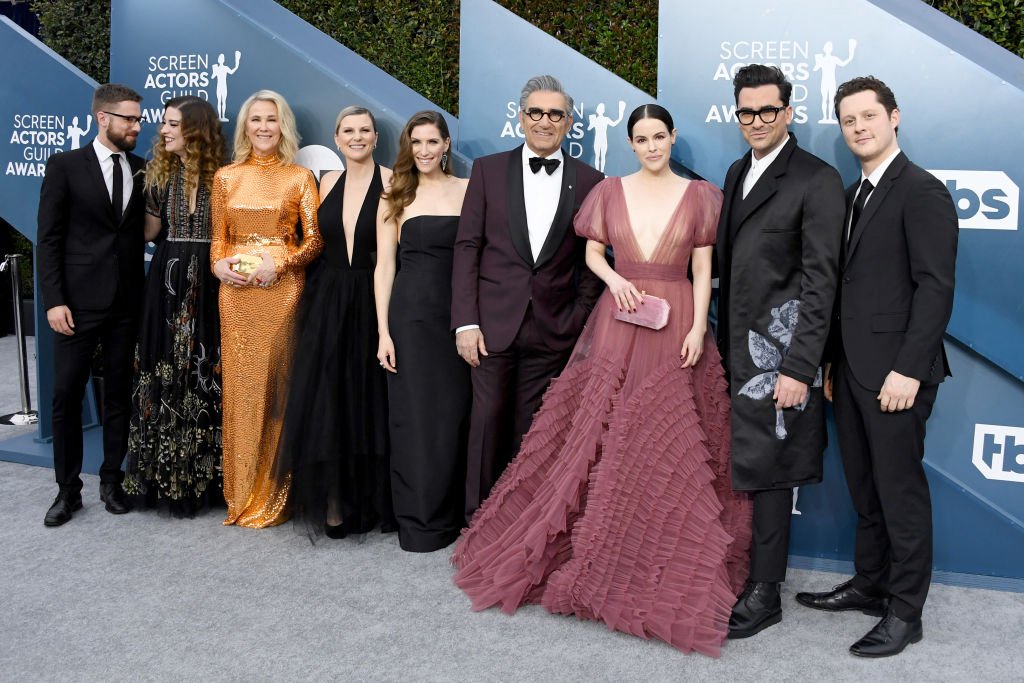 The cast of "Schitt's Creek" at the 26th Annual Screen Actors Guild Awards at The Shrine Auditorium on January 19, 2020 in Los Angeles, California. | Photo: Getty Images: