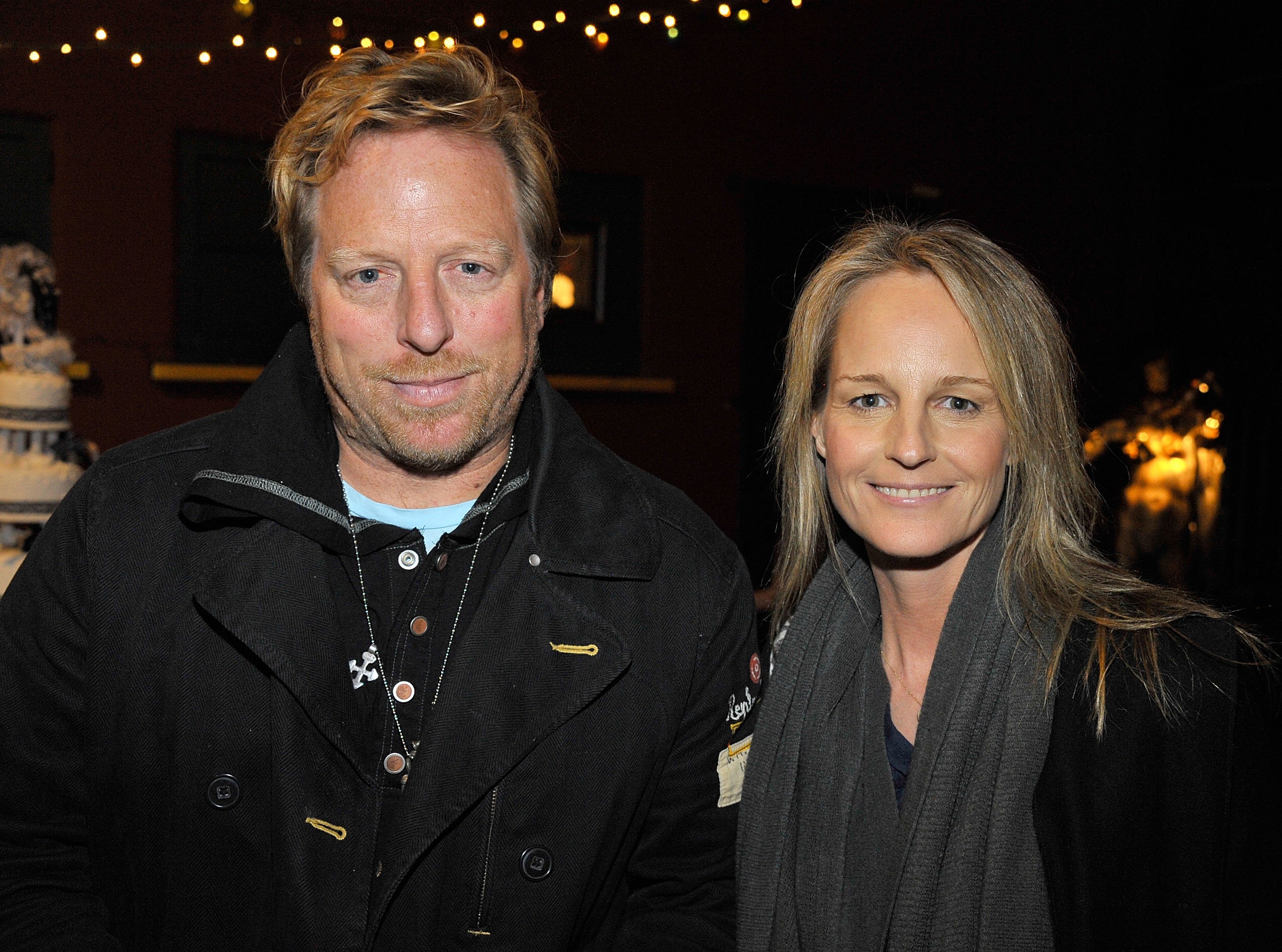 Helen Hunt and Matthew Carnahan at the opening night of "Standing On Ceremony: The Gay Marriage Plays" on December 6, 2010 | Source: Getty Images