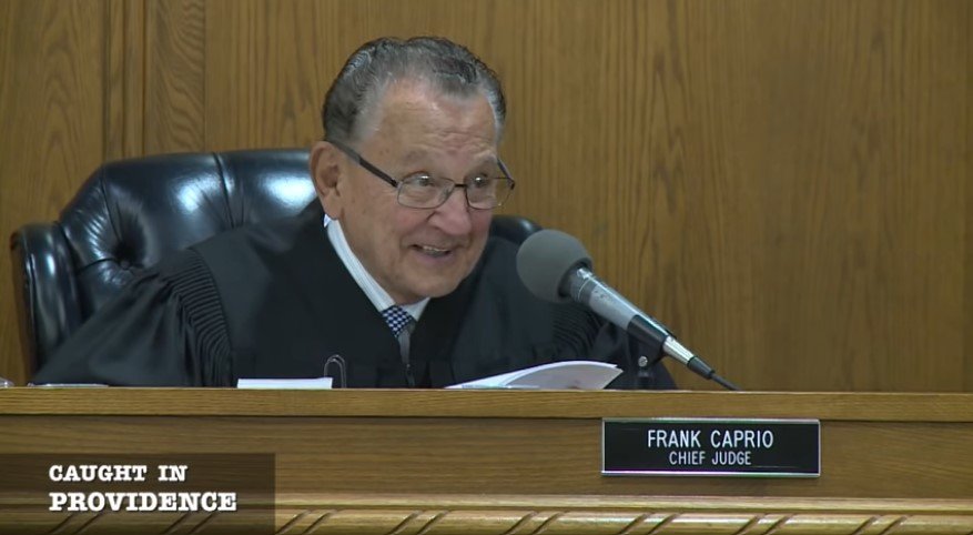Judge Frank Caprio smiling during the court proceeding | Source: Youtube/ Caught In Providence