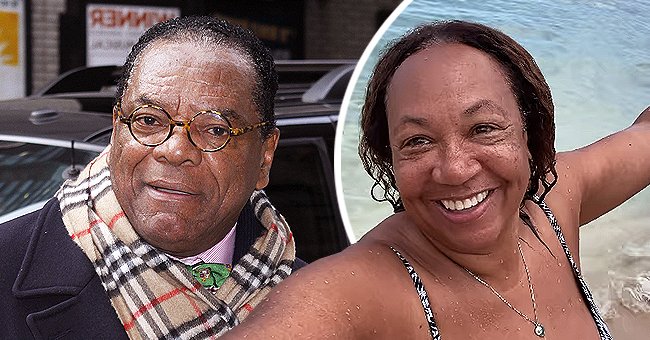 A photo collage of late John Witherspoon and Angela Witherspoon. | Photo: Getty Images  Instagram.com/arobinsonwitherspoon