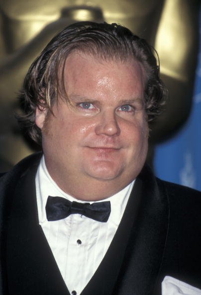 Chris Farley on March 24, 1997 at the Shrine Auditorium in Los Angeles, California. | Photo: Getty Images