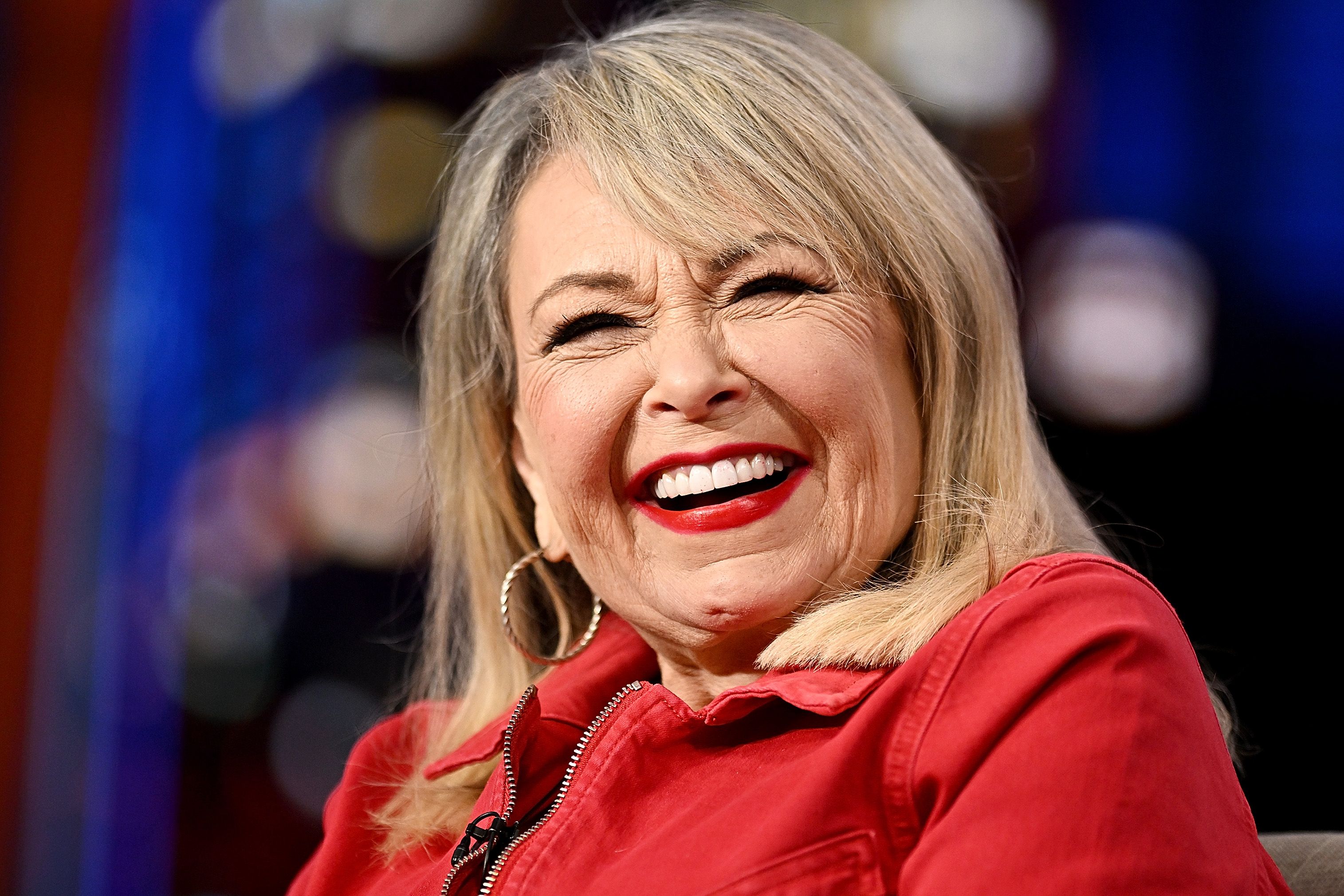 Roseanne Barr visits FOX News Channel’s "Gutfeld!" on February 14, 2023, in New York City. | Source: Getty Images