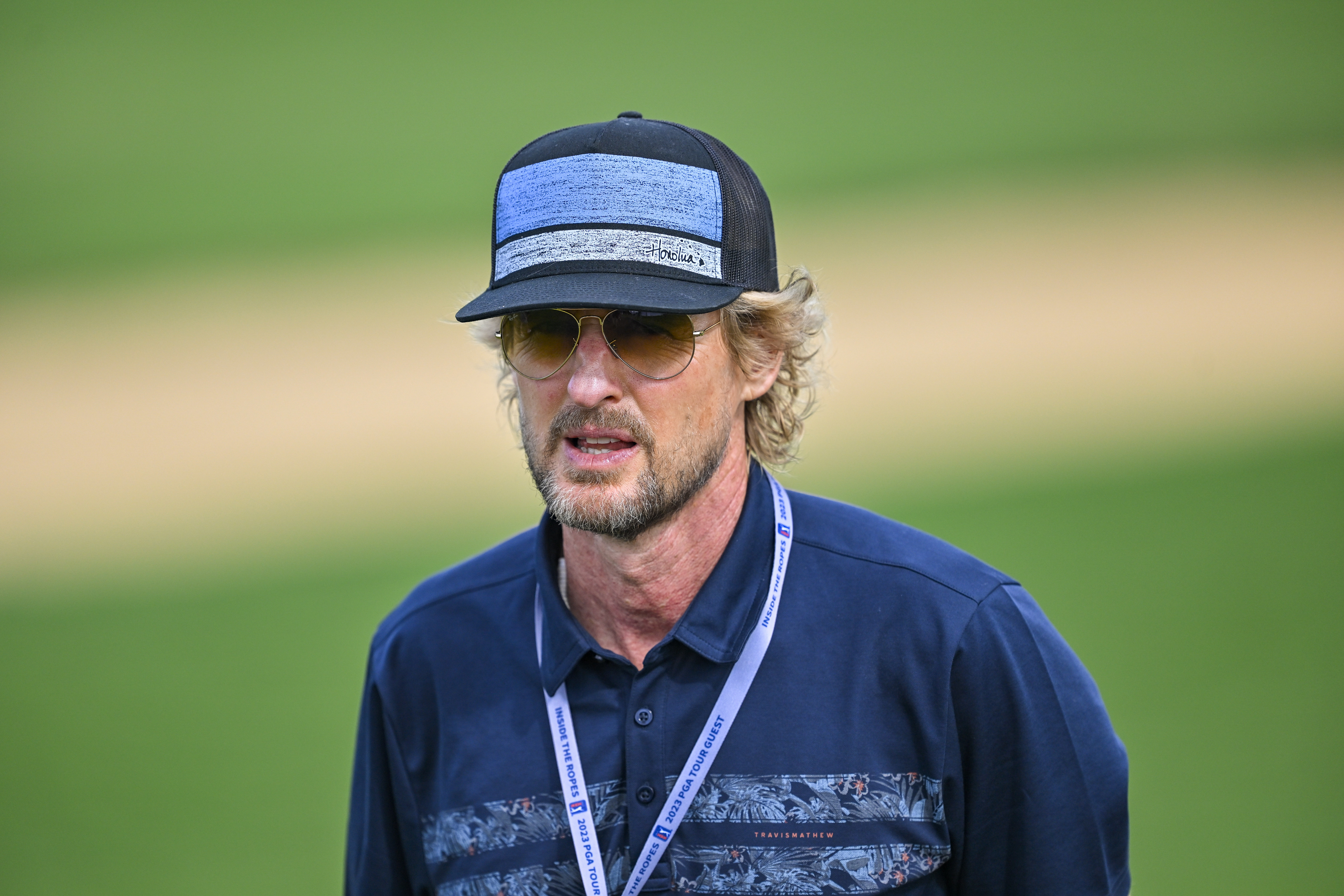 Owen Wilson watches during the first round of The Sentry on January 4, 2024, in Kapalua, Maui, Hawaii | Source: Getty Images