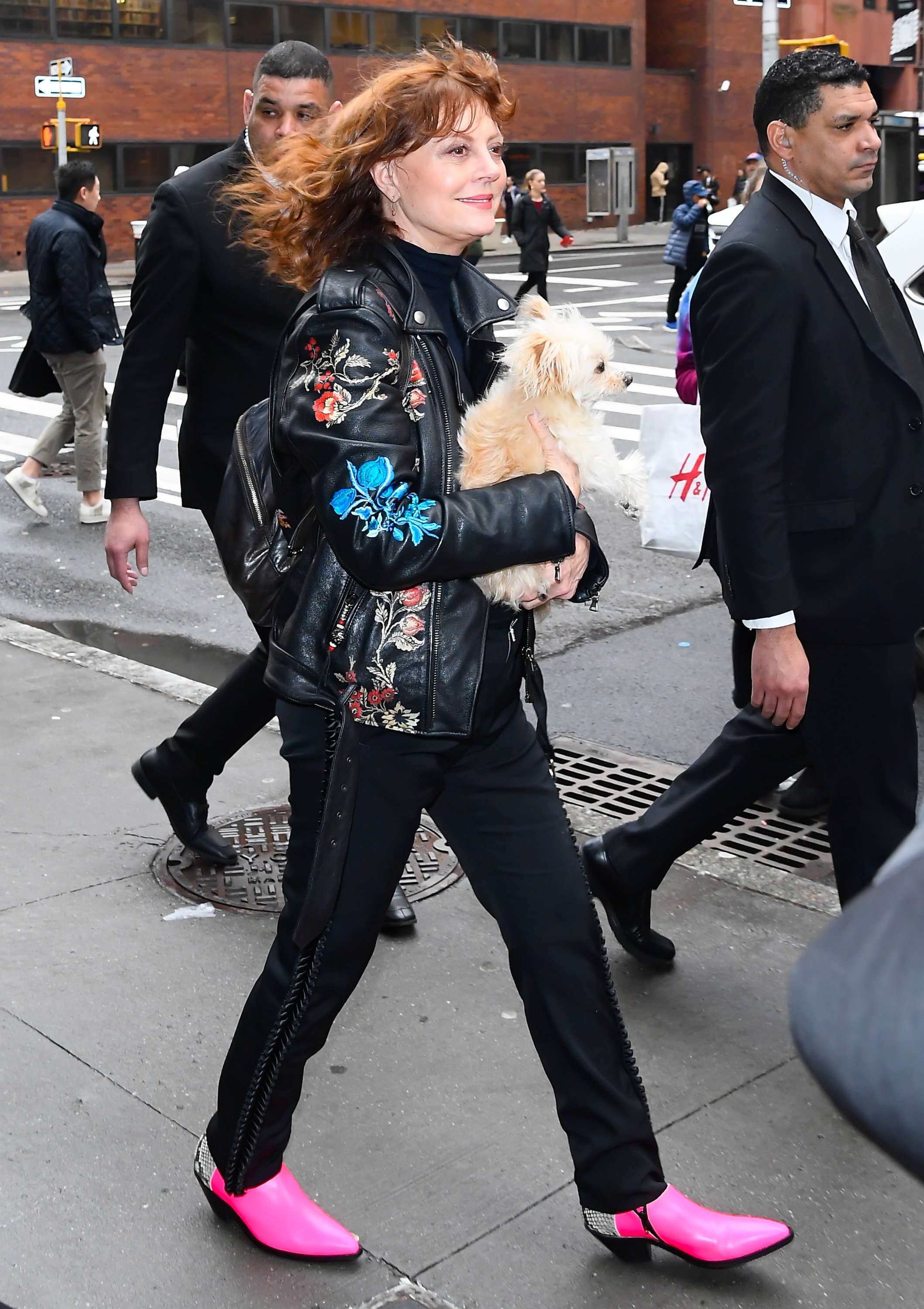 Susan Sarandon is seen outside Build Studio on February 26, 2020 in New York City. | Source: Getty Images