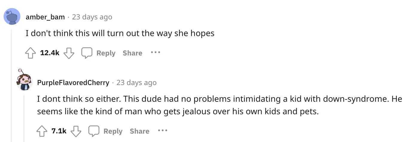 Screenshot of comments on Reddit | Source: Reddit/BestofRedditorUpdates