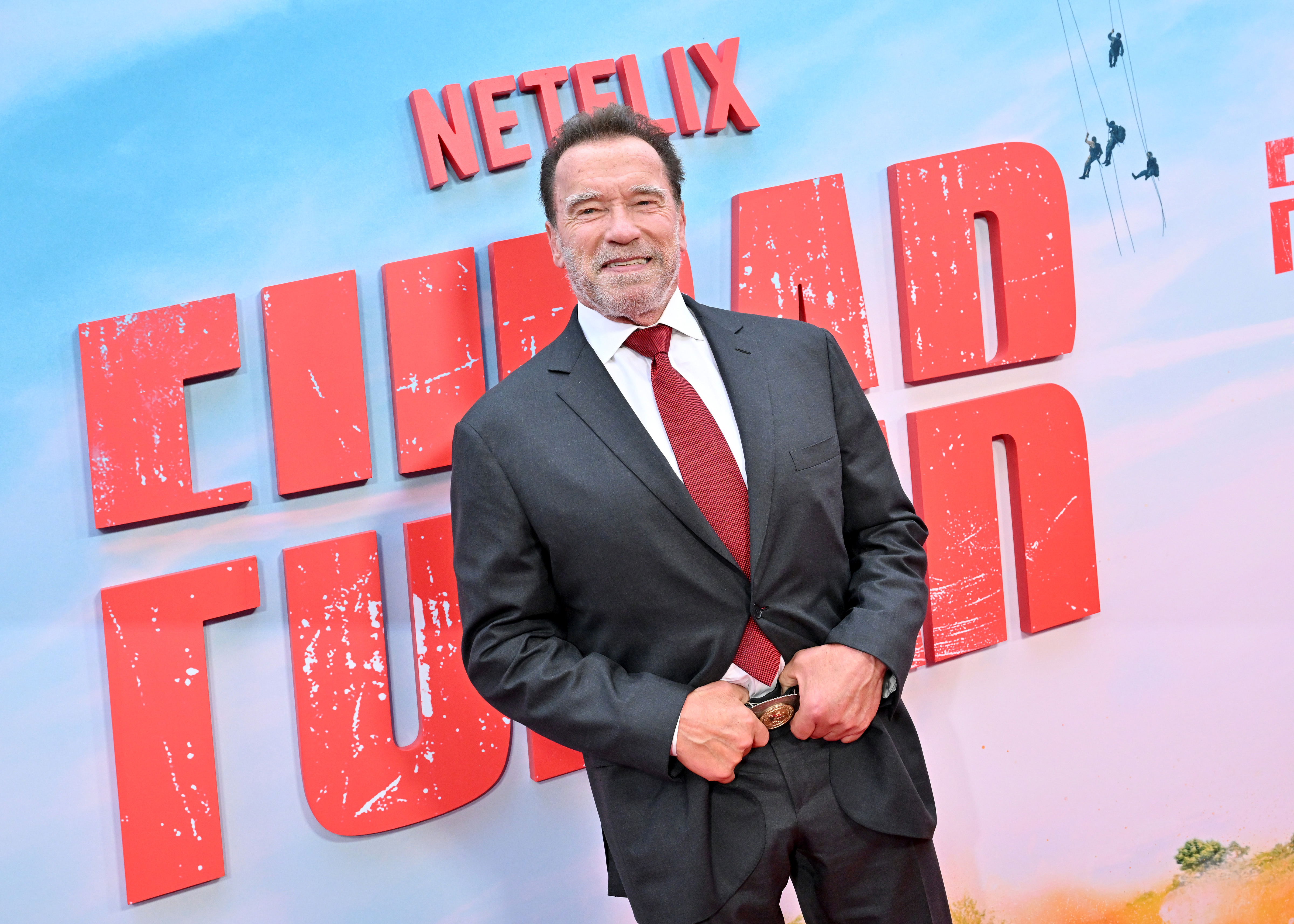 Arnold Schwarzenegger attends the Los Angeles Premiere of Netflix's "FUBAR" at The Grove on May 22, 2023 in Los Angeles, California | Source: Getty Images