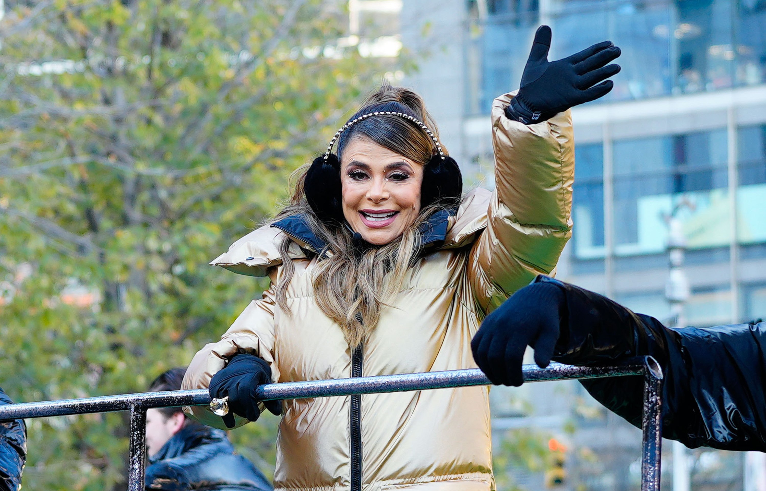 Paula Abdul at the Macy's Thanksgiving Day Parade in New York City, November 24, 2022. | Source: Getty Images