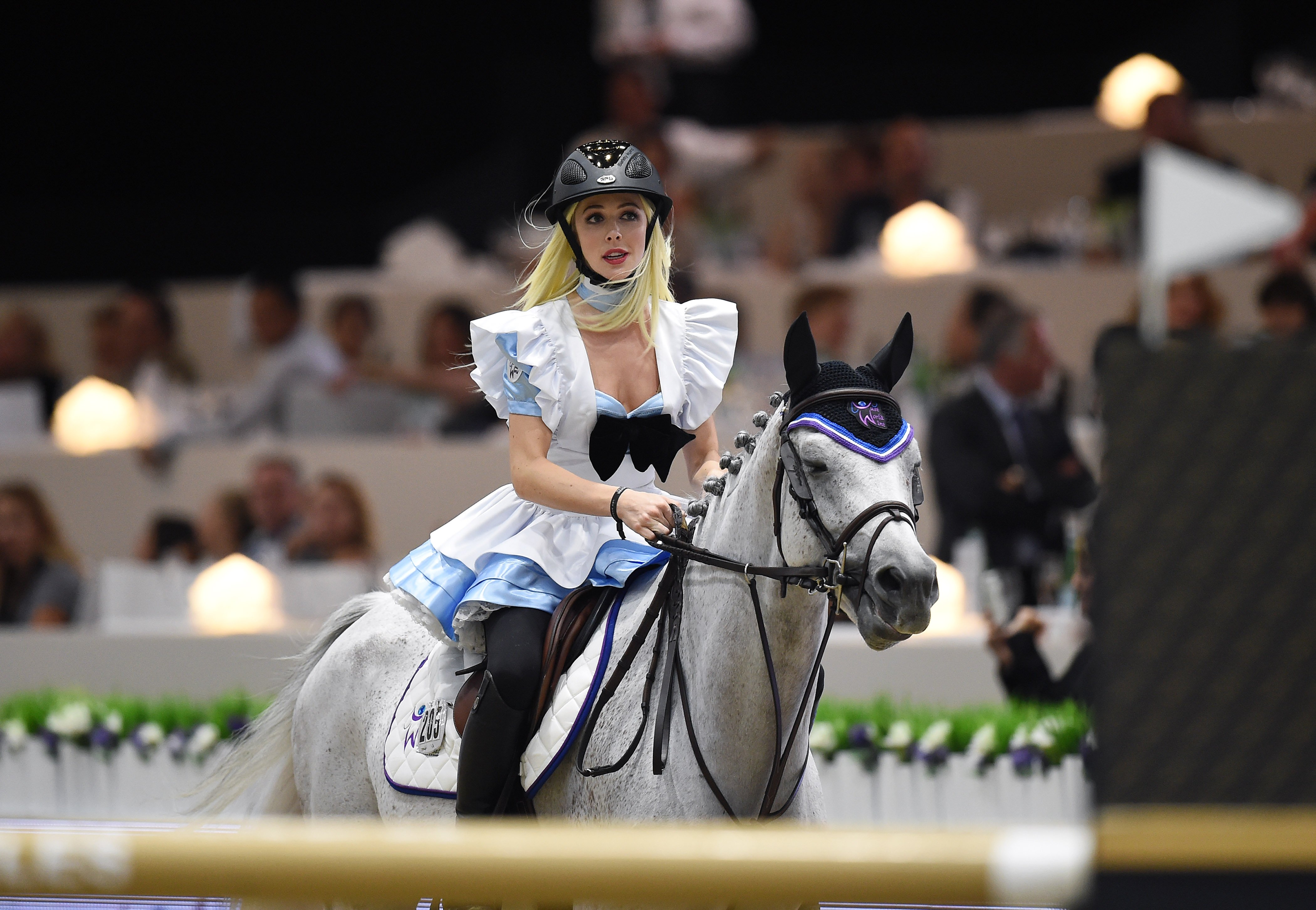  Hannah Selleck performs at the 2nd Annual Longines Masters of Los Angeles on October 3, 2015 | Source: Getty Images